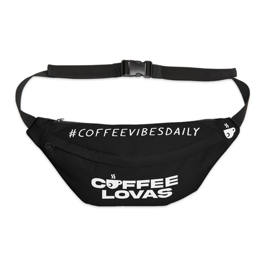 Coffee Lovas Large Fanny Pack (Black)