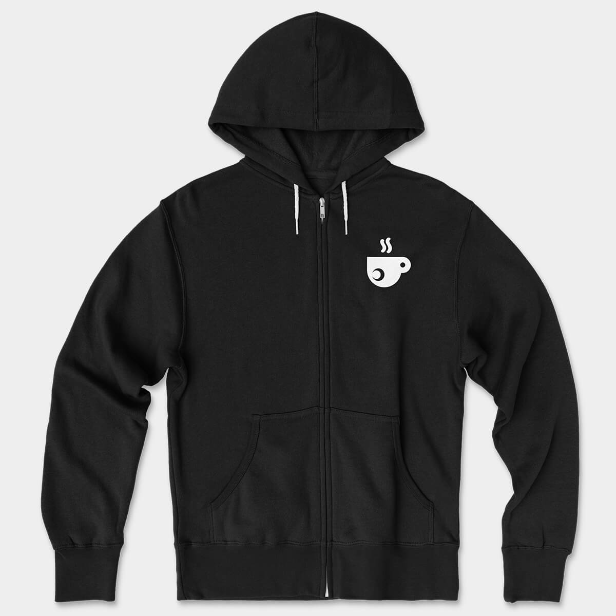 Coffee Lovas Icon Embroidered Zip Hoodie