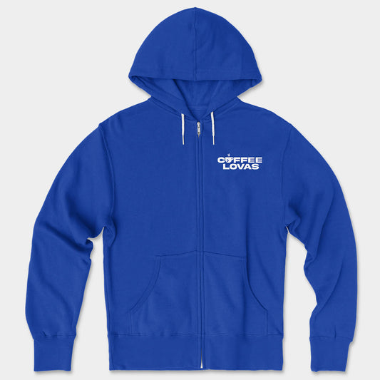 Coffee Lovas Logo Embroidered Zip Hoodie