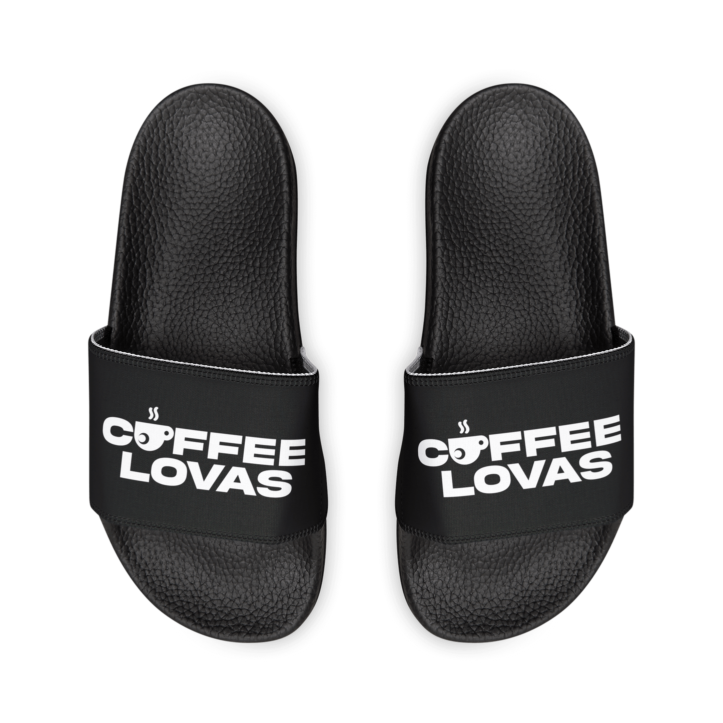 Coffee Lovas Women's Slides (Black)