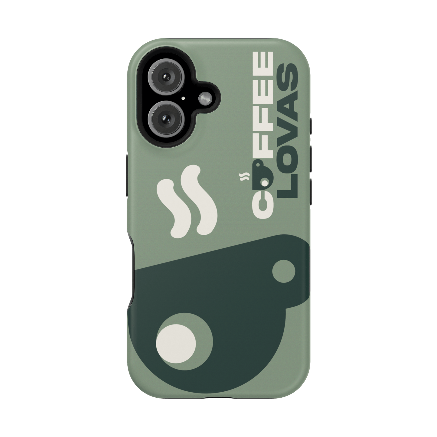 Coffee Lovas (Green) MagSafe® Tough Case for iPhone®