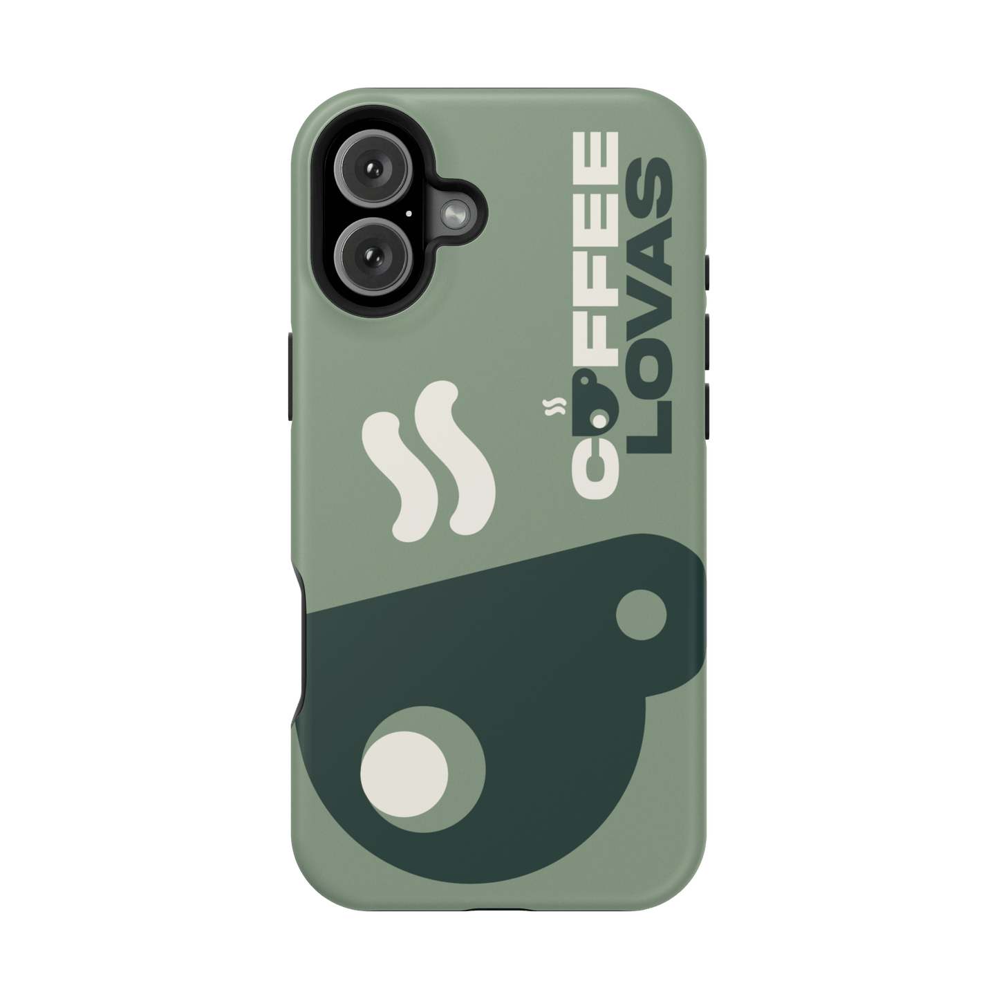 Coffee Lovas (Green) MagSafe® Tough Case for iPhone®