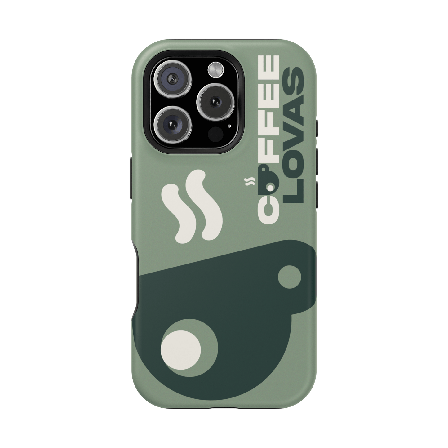 Coffee Lovas (Green) MagSafe® Tough Case for iPhone®
