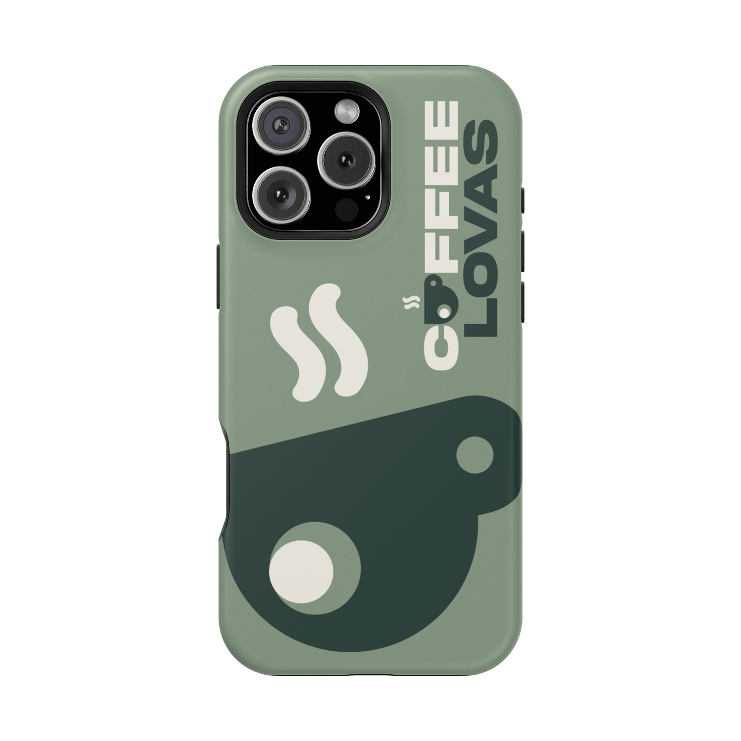Coffee Lovas (Green) MagSafe® Tough Case for iPhone®
