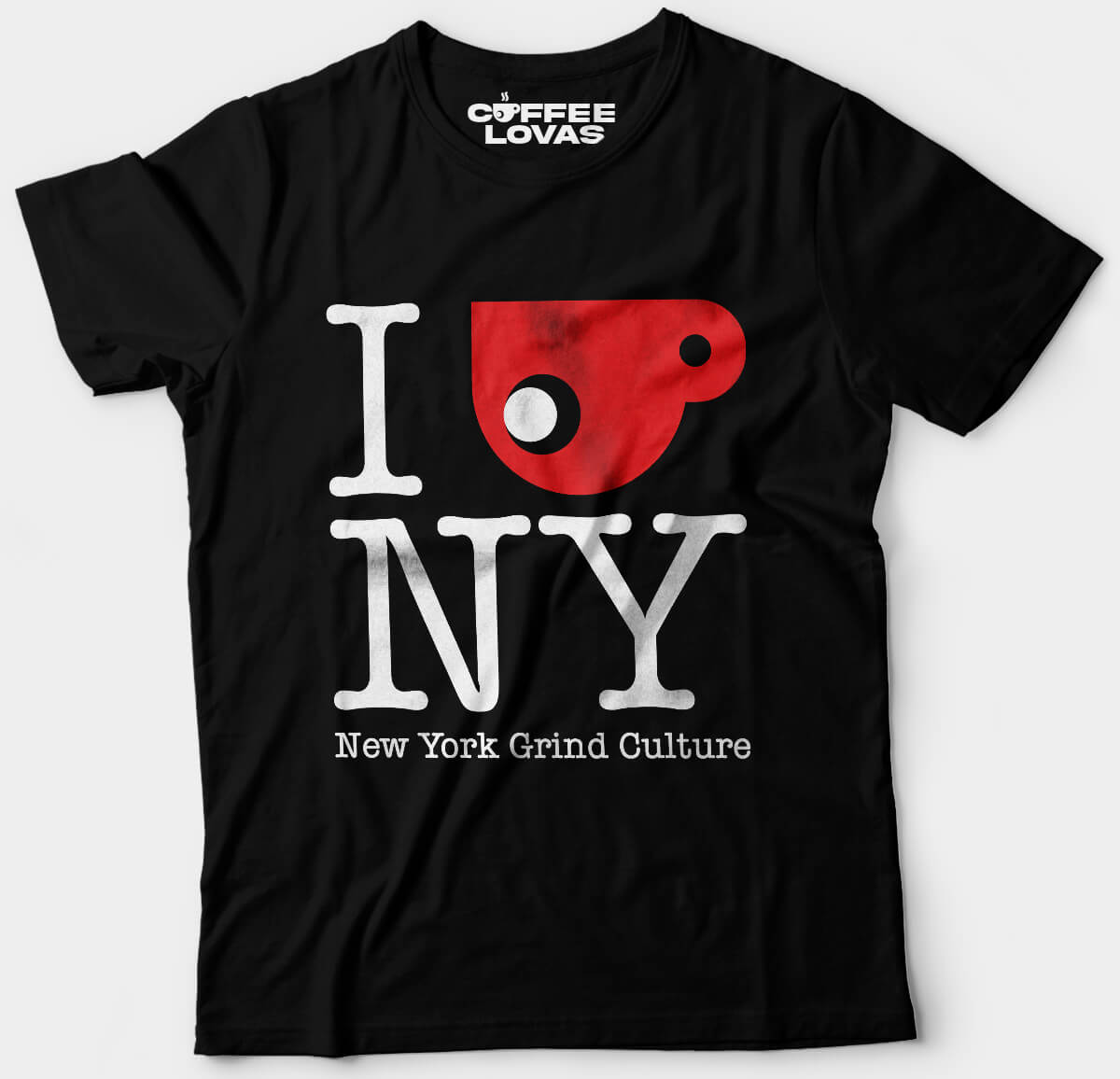 Black unisex tee with New York Grind Culture text
