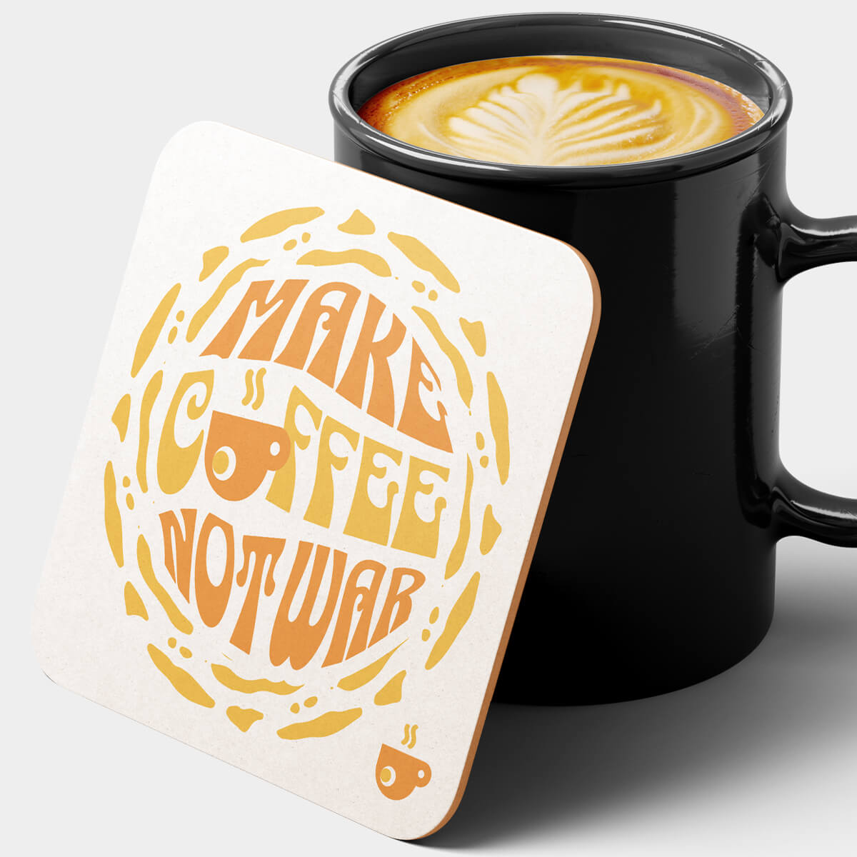 Make Coffee Not War Coaster Set (4PC)