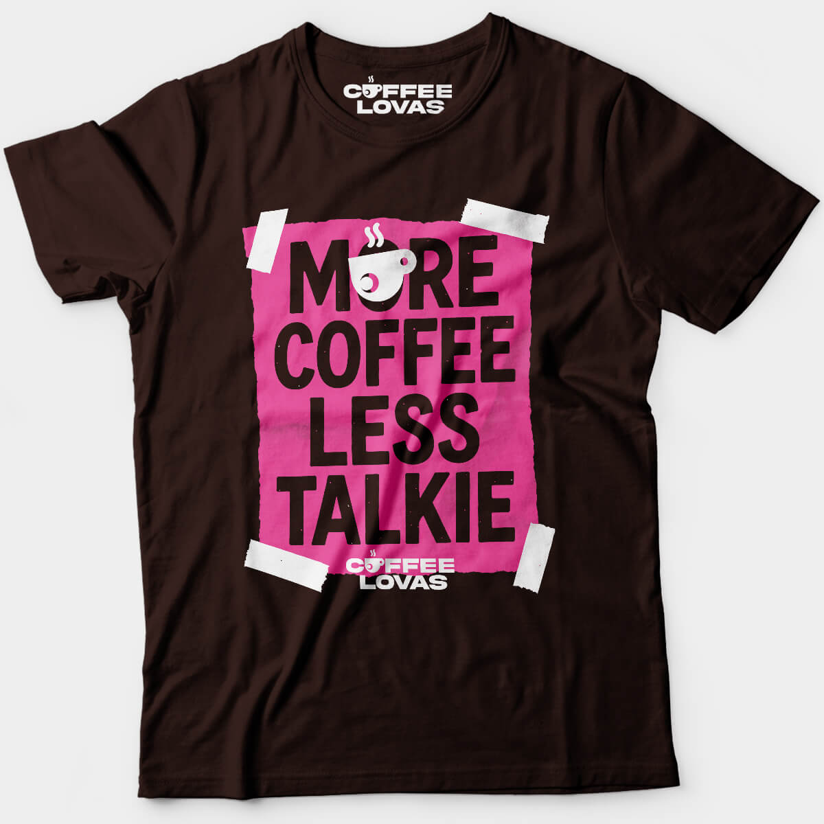 Dark Chocolate unisex tee for caffeine-first personalities