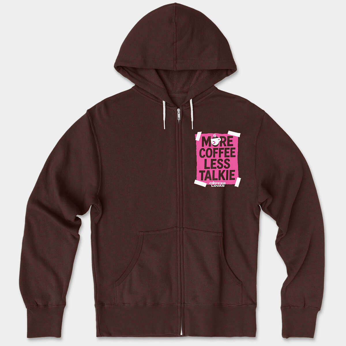 More Coffee Less Talkie Zip Hoodie