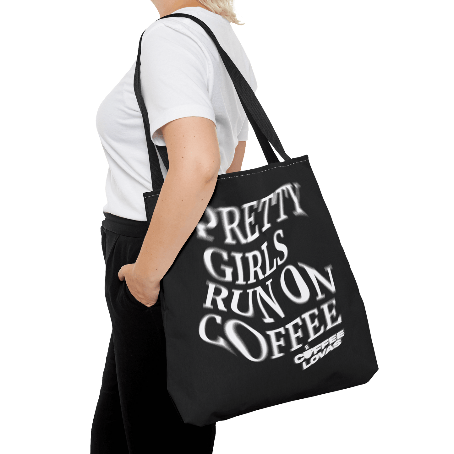 Pretty Girls Run on Coffee Tote Bag