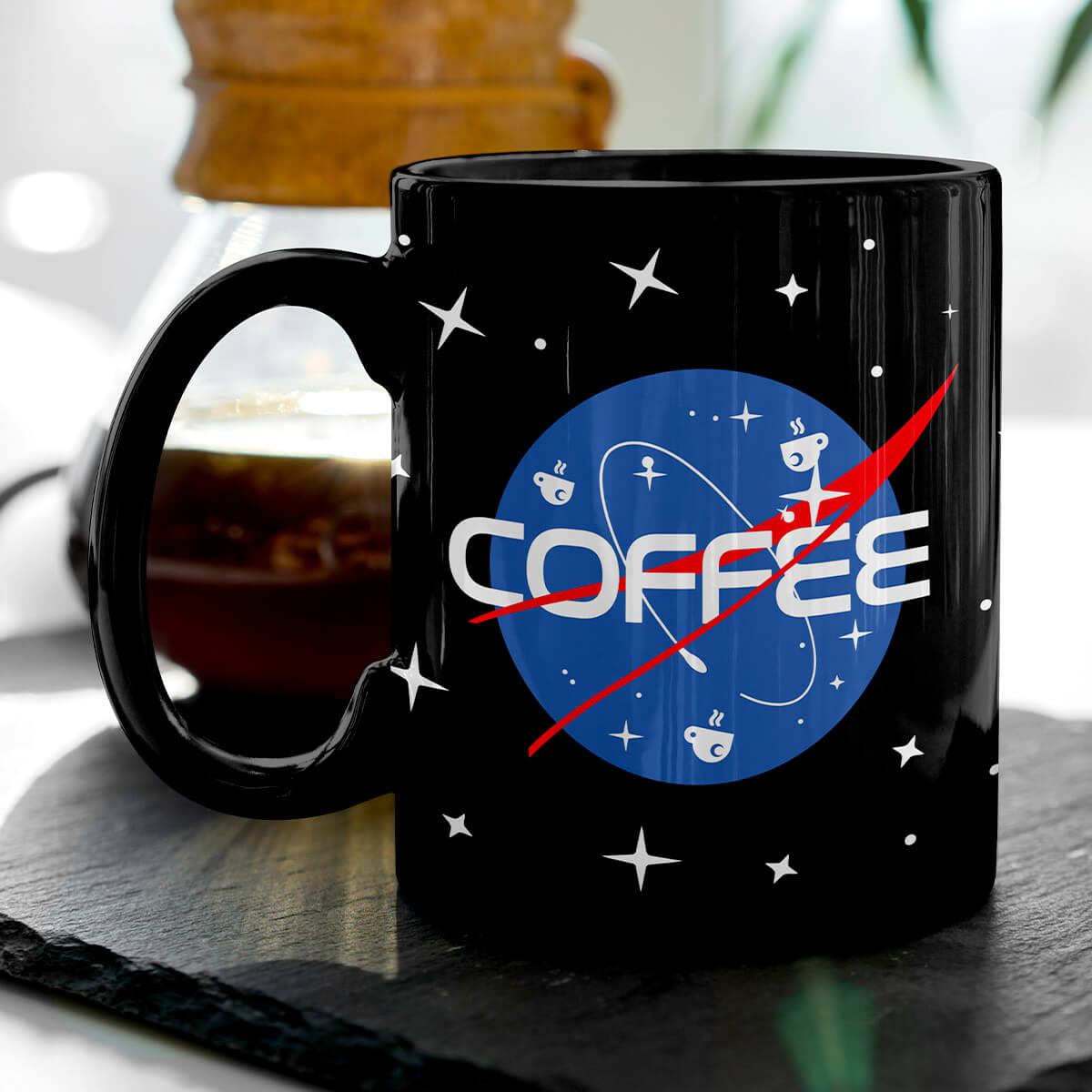 Space Coffee Black Mug (11oz, 15oz)